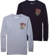 Get in touch with your roots in this long sleeve crew neck t-shirt by LRG.