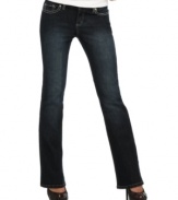 Go classic in these jeans from Do Denim that features a timeless dark wash and bootcut leg!