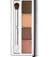 Creamy, intense colour. Four coordinating shades build quickly, blend easily. 0.16 oz. 