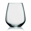 Stemless Atelier wine glasses by Luigi Bormioli. These eye-catching glasses will forever change the way you enjoy wine. Perfect for everyday sipping as well as special soirées, these stemless goblets will enliven any occasion.