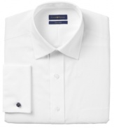 The unsurpassed classic, designed for quality, style and lasting comfort. Spread collar, French cuffs. Pinpoint cotton. Chest pocket. Extra-long shirttail. Traditional.