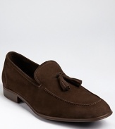 Striking in its soft suede and tassels, this dress loafer captures your look in one easy step.