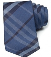 Burberry London Bright Blue Check Tie