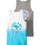 Get colorful. Add a touch of the exotic to any casual outfit with this graphic tank from Calvin Klein Jeans.