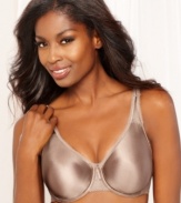 An everyday bra that's anything but basic. This luxuriously comfortable bra by Wacoal is perfect for fuller figures. Style #855192