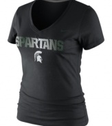 Female Jocks Rule! Display your pride wearing this tee showcasing the Michigan State Spartans by Nike.