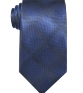 Shine up your workday look with this patterned skinny tie from Alfani.