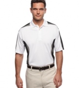 Pro style with serious swing. This polo shirt from Champions Tour is ready to hit the green.