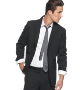 Suit up. Get yourself set to impress with the addition of this two-button blazer from INC International Concepts.