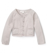 Pearls & Popcorn Infant Girls' Cardigan Sweater - Sizes 6-36 Months