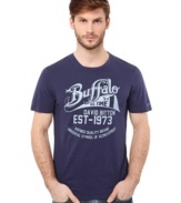 Go bold on your basics. This T shirt from Buffalo David Bitton gives your streetwear a stylish vibe.