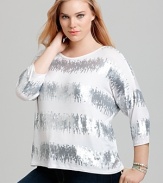 Karen Kane Plus Size Sequin Stripe Tunic