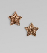 Dazzle in this charming star-shaped style. Argento plated brassGlass stonesSize, about ¼Bolt clutch backImported 