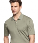 For a comfortable and stylish look, this smooth cotton polo from Tasso Elba can't be beat.