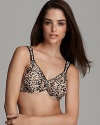 Exude a little animal magnetism with this chic full-figure bra style from Wacoal.