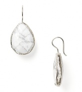 Coralia Leets' teardrop-shaped faceted stone earrings lend simple elegance to your look.