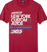 Shift into high gear with the NYC style of this graphic t-shirt from Tommy Hilfiger.