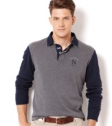 This long-sleeved rugby from Nautica adds some classic varsity-inspired style to your fall look.