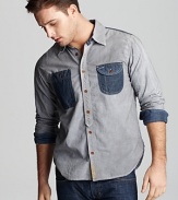 PRPS Goods & Co. Seersucker Woven Sport Shirt - Slim Fit, Barrel Cuffs