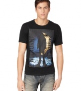 This Calvin Klein Jeans tee features a cool nocturnal themed graphic celebrating the night in style.