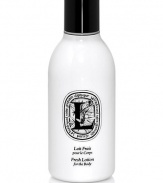 This fluid yet generous lotion combines the moisturizing properties of orange blossom water with the essential fatty acids of organic sweet almond oil and the nourishing virtues of macadamia nut. It leaves the skin deliciously soft, soothed and supple. Does not contain parabens, sythetic coloring agents and sulfates. Transparent squeeze bottle with black Bakelite cap. 6.8 oz. 