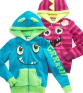 Let her style roar onto the scene with one of these Dino hoodies from Belle du Jour.