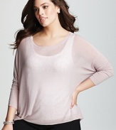 Eileen Fisher Plus Size Dolman Boxy Top