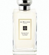 The World of Jo Malone London introduces English Pear & Freesia, a fragrance that captures the luscious scent of just-ripe pears, cooled by the autumn air and ready to twist free from the tree.Inspired by a walk in an orchard, secluded within a walled garden, discover an evocative fragrance of delicate contrasts - the crisp skin of the pear against the succulent juiciness beneath...the clarity of the season's first mists, meeting and melding with the warmth of golden, dappled sunshine. 