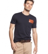 Surf wax style. This t-shirt from Armani Jeans is a warm-weather must-have.