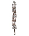 Lauren Ralph Lauren pays homage to Southwestern style with this cord bracelet, accented by an evocative mix of silver and wooden beads.