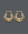 Let elegant lace loops decorate your lobes. Earrings by Giani Bernini feature a scrolling filigree design set in 24k gold over sterling silver. Approximate drop: 1 inch.