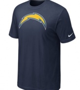 Go big! Display your love for the San Diego Chargers loud and proud in this oversized-logo t-shirt from Nike.