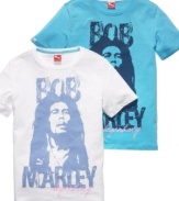 One love. One style. This Bob Marley tee from Puma will make sure you're always feelin' all right.