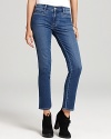 A cropped silhouette updates these MiH skinny jeans -- the perfect length for fall's must-have ankle boots.