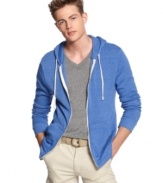 Lightweight layers like this hoodie from Alternative Apparel help at depth to your look.