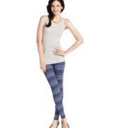 An allover print adds a stylish spin to these Alternative Apparel leggings, a wardrobe staple!