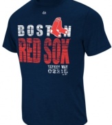 Where fashion meets fan gear! This Boston Red Sox MLB tee from Majestic Apparel fits just right!