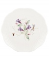 A sweet taste of country living from Lenox. In elegant white porcelain with four unique springtime motifs, Butterfly Meadow Basket dessert plates combine scalloped edges and textured detail for unparalleled charm. Qualifies for Rebate