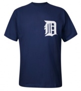 For every pitch, slide and dive, be there to represent your hometown heroes with this Detroit Tigers T shirt from Majestic Apparel.