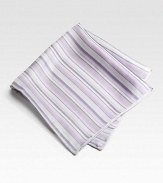 EXCLUSIVELY OURS. The foundation of every well-dressed gentleman's style in smooth, striped silk. Silk Dry clean Imported 