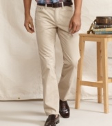 Infuse your casual look with the five-pocket styling of these pants from Tommy Hilfiger.