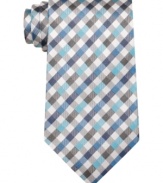 Square off. This gingham tie from Geoffrey Beene is the pattern play you've been waiting for.