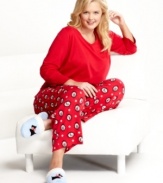 Charter Club's top and pajama pants set is the perfect gift for that special someone.