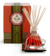 A warm woody floral that blends the sultry depth of Cedarwood with the uniquely fragrant Damask Rose. Surrounding the rose are hints of Violets and Lily of the Valley. Presented in a signature Italian perfume bottle with a glass stopper. Each AirEssence includes a hand-made antiqued mirrored tray, which adds a special luxurious finishing touch and protects whatever surface upon which it is placed. 7.4 oz.