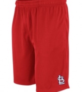 Gear up this summer with your favorite team gear wearing these Majestic St. Louis Cardinals shorts.