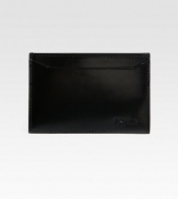 Modern, masculine design crafted in Italy from smooth leather with logo detail.Two card slotsLeather4W x 3HMade in Italy