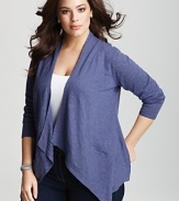 Eileen Fisher Plus Size Exclusive Angled Cardigan