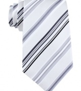 With a simple, straightforward stripe, this tie from Kenneth Cole Reaction will be an instant classic.