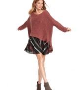 Stripes add a graphic appeal to this flirty BCBGeneration A-line skirt -- dress it up or dress it down!