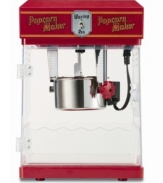 These popping kernels really know how to put on a show! With a classic movie theater look and feel, this popcorn maker churns out loads of the light, fluffy treat in a flash. Five-year limited motor warranty. Model WPM25.